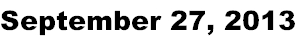 September 27, 2013
